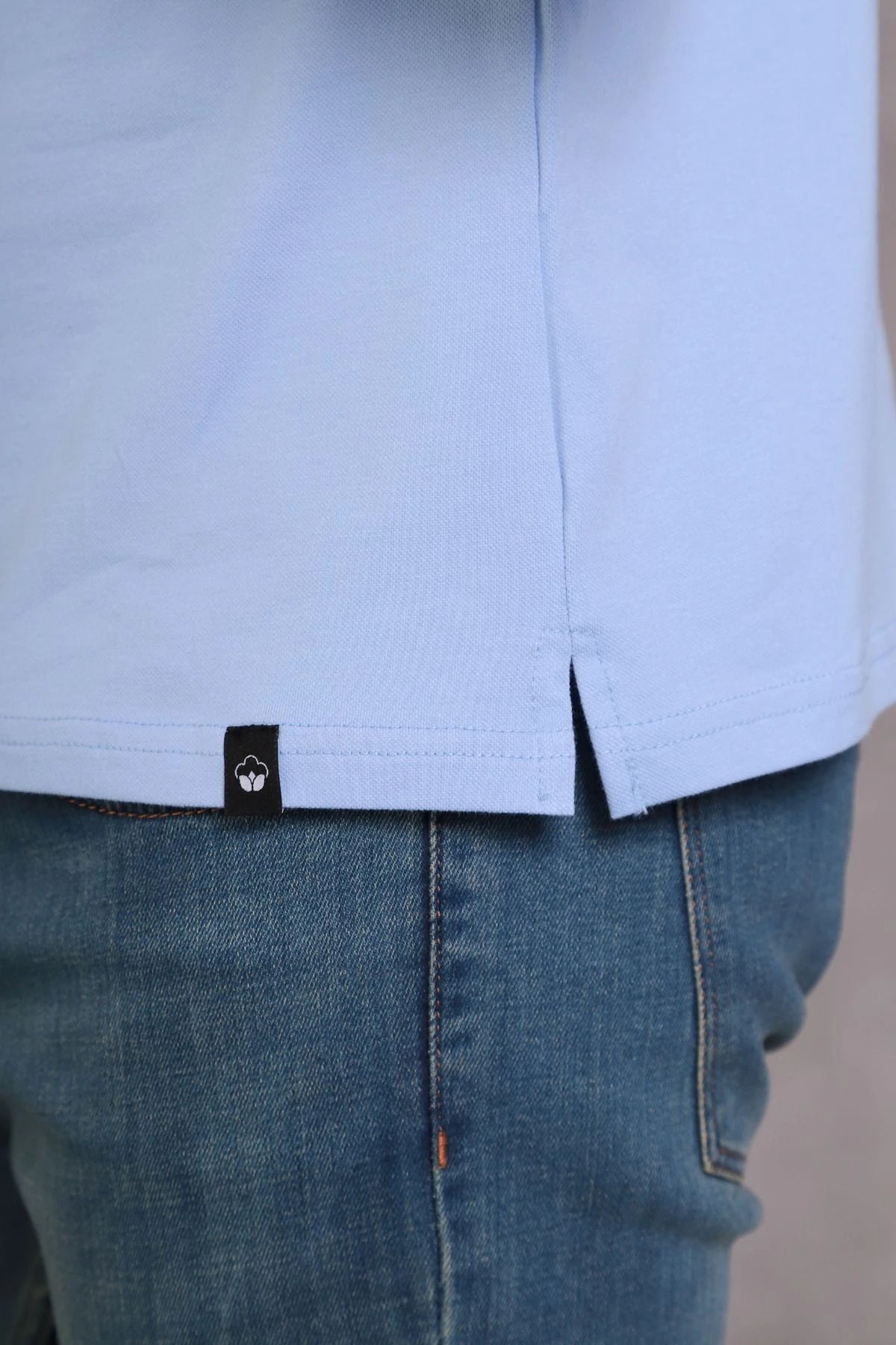 Erkek Slim Fit Pamuklu Yumuşak Doku Nefes Alan Kumaş Yakalı Tişört