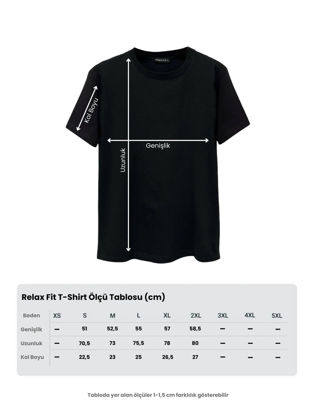 Erkek Relax Fit Bisiklet Yaka %100 Pamuk Rahat Kesim Basic Tişört